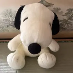 スヌーピー ぬいぐるみ PEANUTSクリーム色