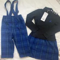 アニエスベー アンファン　切り替えワンピース　サロペット