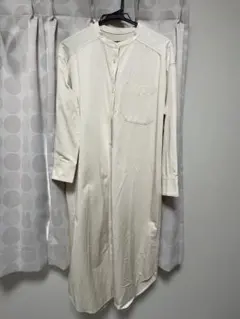 アイボリー シャツワンピース Sサイズ