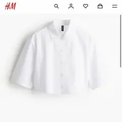 【H＆M】クロップド丈半袖シャツのサムネイル
