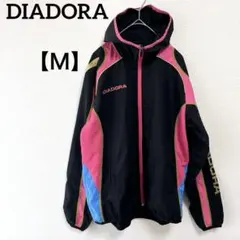 ディアドラ【Ｍ】フード付きアウター 黒/ピンク/青 ウィンドブレーカー