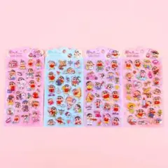 在庫ラスト クレヨンしんちゃん ボンボンドロップ風カチカチシール 4枚 セット