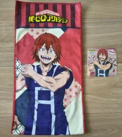 僕のヒーローアカデミア 切島鋭児郎 極楽湯 RAKU SPA タオルとコースター