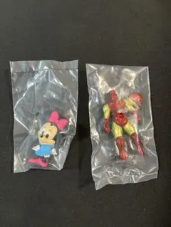 ミニーマウス アイアンマン カプセルトイセット新品未開封