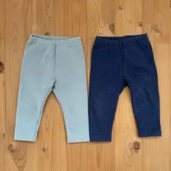 ユニクロ　フリースレギンス　2枚セット　80cm