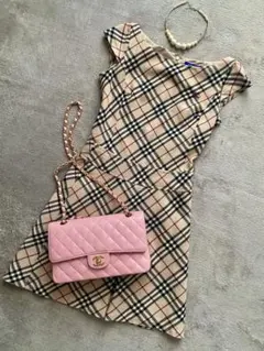 【美品】BURBERRY バーバリー　ノバチェックワンピース36