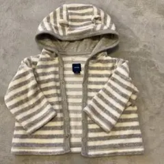 babyGap ストライプ フード付きトレーナー 6-12ヶ月