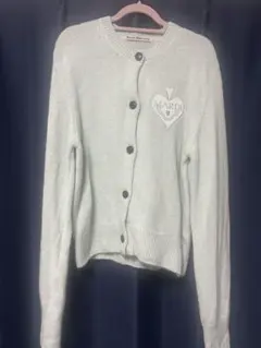 Mardi Mercredi 刺繍 カーディガン　ライトグリーン