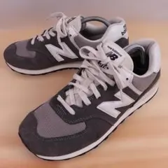 New Balance 574 スニーカーグレー白 US9/27.0cm a68