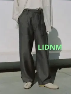 2026年最新】wool linen belted pantsの人気アイテム - メルカリ 美品【LIDNM】WOOL LINEN BELTED PANTS