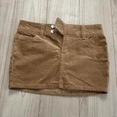 H&M コーデュロイミニスカート ベージュ EUR 34