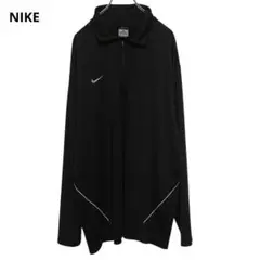 NIKE ハーフジップ プラクティスシャツ ロゴ刺繍 黒 XXL 63323