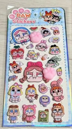 【在庫整理　最終値下げ】Crybaby ぷにぷに肉球シール　2枚セット