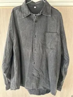 GU グレー デニムシャツ XLサイズ