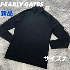 新品　パーリーゲイツ　長袖シャツ　モックネック　インナー　秋冬　ブラック　7