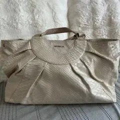 FURLA ベージュ トートバッグ