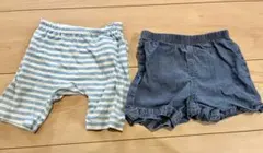 カーターズ ショートパンツ 80 カエルパンツ まとめ売り 2枚セットのサムネイル