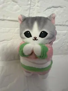 モフサンド パジャマにゃんマスコット いちご ぬいぐるみ mofusandのサムネイル