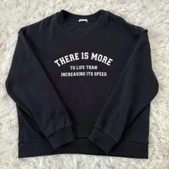 ハニーズ ロゴトレーナー ブラック 長袖 スウェット シンプル