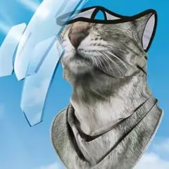 フェイスマスク　フェイスキャップ　バラクラバ　猫　仮装