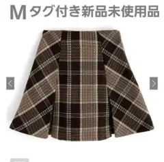 インパン裏地付きチェック柄プリーツスカート[tu963]
