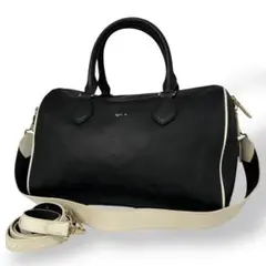 アニエスベー ボストンバッグ ハンドバッグ ショルダーバッグ 3way 黒