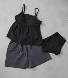 未使用タグ付き/ciaopanic typy ランダムリブペプラム水着3点セット