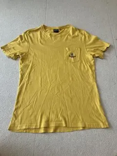 Barbour Tシャツ マスタード Mサイズ　綿100%のサムネイル