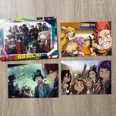 最強ジャンプ付録 僕のヒーローアカデミア 写真立て ポストカード 爆豪 轟 緑谷