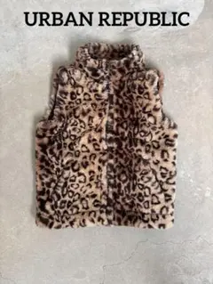 新品未使用　URBAN REPUBLIC レオパード柄ベスト 6X