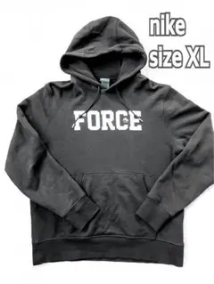 NIKE パーカー XL 黒　AIR FORCE スニーカー　ナイキ