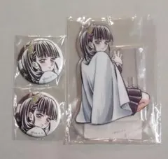 鬼滅の刃 WEBSHOPくじ アクスタ 缶バッジ 栗花落カナヲセット