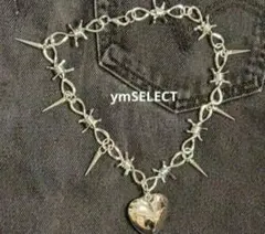 ♡新品✨ハート ネックレス チョーカー y2k フェアリー ゴスロリ 病みかわ
