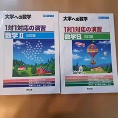 大学への数学 1対1対応の演習 数学II 数学B 三訂版 2冊