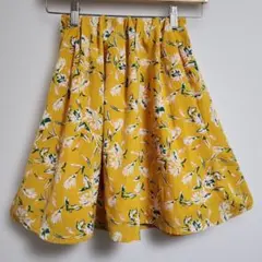 THE SHOP TK　130㎝　フレアスカート　花柄スカート