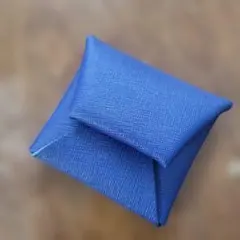 コインケース　ネイビー　折り紙コインケース