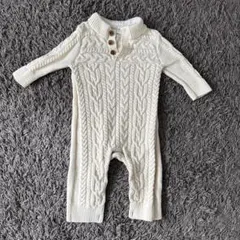 baby GAP ケーブルニットロンパース 6-12ヶ月