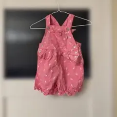 CRB 花柄ピンクオーバーオール 3T