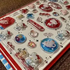 公式ライセンス正規品　サンリオハローキティ　ぷくぷくシール　立体シール硬いシール