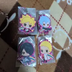 BORUTO ラバーマスコット 4種　うずまきナルト　うちはサスケ　ジャンプ