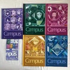 【鬼滅の刃】コクヨCampusノート5冊セット、LAWSON×コラボ宇髄天元