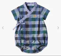 2025年新作familiar チェック柄甚平70