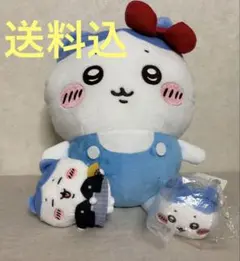 ちいかわ✖️サンリオ　ハチワレ　キティ　BIGぬいぐるみ　正月　寝そべり　匿名配送