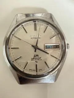 334 稼動 SEIKO 時計 デイデイト メンズ シルバー ブルー ネイビー