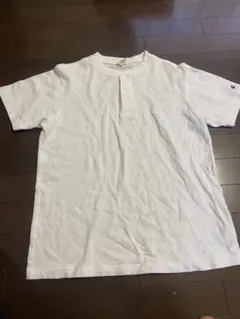 Champion ヘンリーネック Tシャツ M ホワイト
