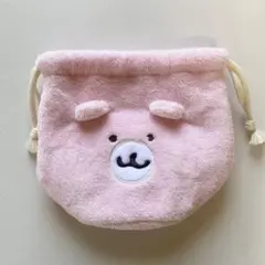 ちいかわ フェイス巾着 くまさんポシェット