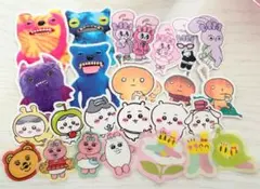 ファグラー、エスターバニー、こげぱん、ちいかわ、おぱんちゅ、ニャッキ!ステッカー