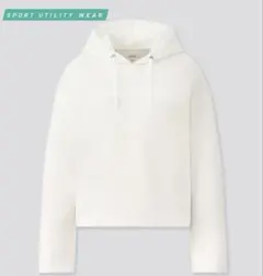 ユニクロ ドライソフトスウェットプルパーカ XS 長袖 白 ホワイト