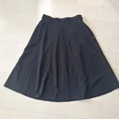 GU ＸＸＬ カットソーフレアスカート　黒