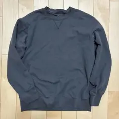 美品ユニクロ スウェットシャツ ダークグレー XL